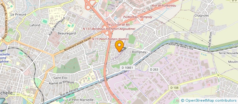 localisation de l'entreprise MONSIEUR MAXIME BERNARD  LA ROCHELLE