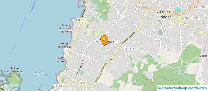 localisation de l'entreprise MONSIEUR MAXIME BERNAUX à SIX-FOURS-LES-PLAGES