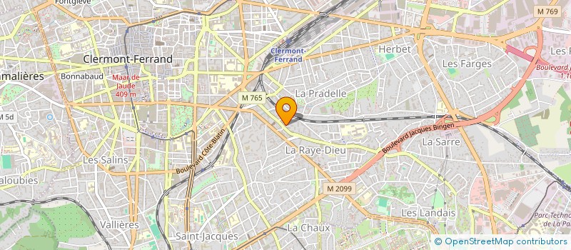 localisation de l'entreprise MONSIEUR MAXIME BERNIE  CLERMONT-FERRAND