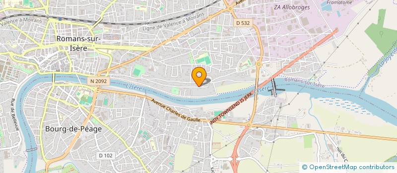 localisation de l'entreprise MONSIEUR MAXIME BERTHOU  ROMANS-SUR-ISERE