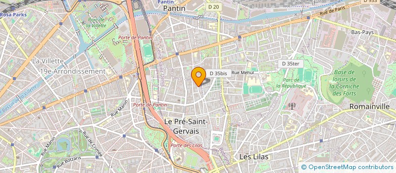 localisation de l'entreprise MONSIEUR MAXIME BERTIN à LE PRE-SAINT-GERVAIS