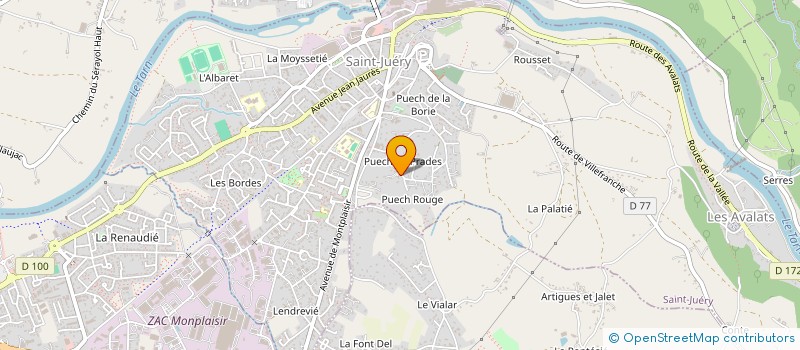 localisation de l'entreprise MONSIEUR MAXIME BERTRAND  SAINT-JUERY