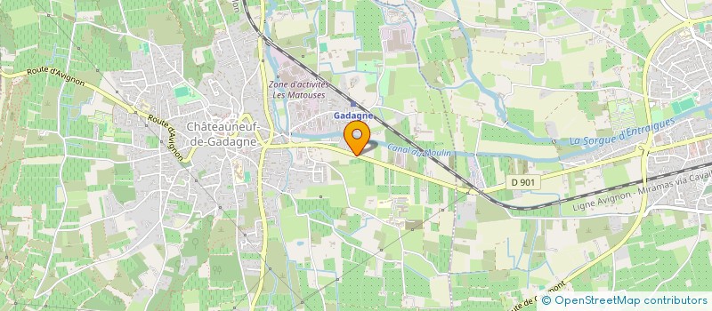 localisation de l'entreprise MONSIEUR MAXIME BESNARD  CHATEAUNEUF-DE-GADAGNE