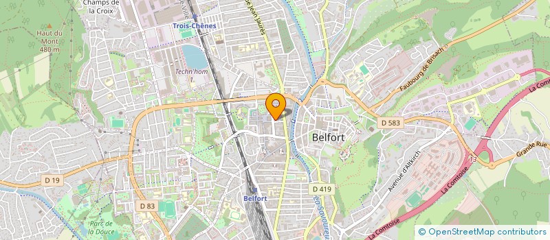 localisation de l'entreprise MONSIEUR MAXIME BESTETTI  BELFORT