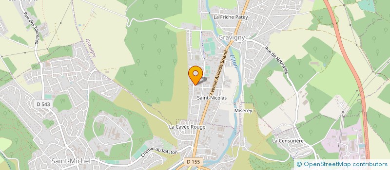 localisation de l'entreprise MONSIEUR MAXIME BEUGNON à GRAVIGNY