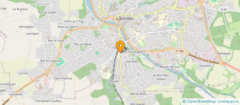 localisation de l'entreprise MONSIEUR MAXIME BEUVANT  LANNION