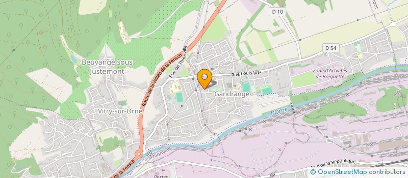 localisation de l'entreprise MONSIEUR MAXIME BIAUDET  GANDRANGE