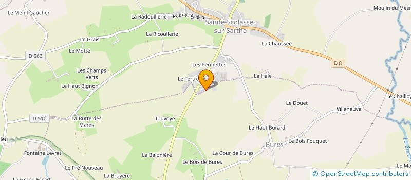 localisation de l'entreprise MONSIEUR MAXIME BIGNON à SAINT-LEGER-SUR-SARTHE