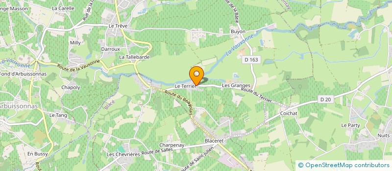 localisation de l'entreprise MONSIEUR MAXIME BILLEMAZ  SAINT-ETIENNE-DES-OULLIERES