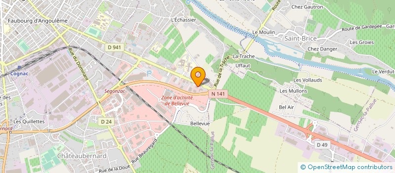 localisation de l'entreprise MONSIEUR MAXIME BIRONNEAU à CHATEAUBERNARD