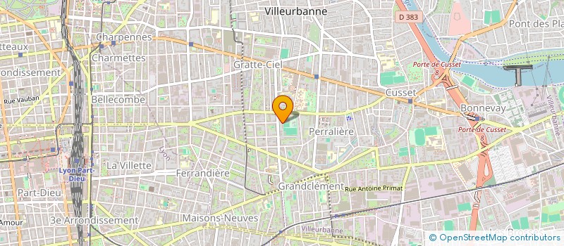 localisation de l'entreprise MONSIEUR MAXIME BISCHOFFE  VILLEURBANNE