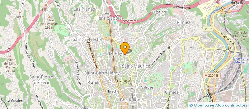 localisation de l'entreprise MONSIEUR MAXIME BISTARELLI à NICE