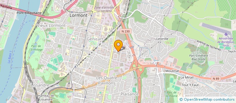 localisation de l'entreprise MONSIEUR MAXIME BITAM  LORMONT