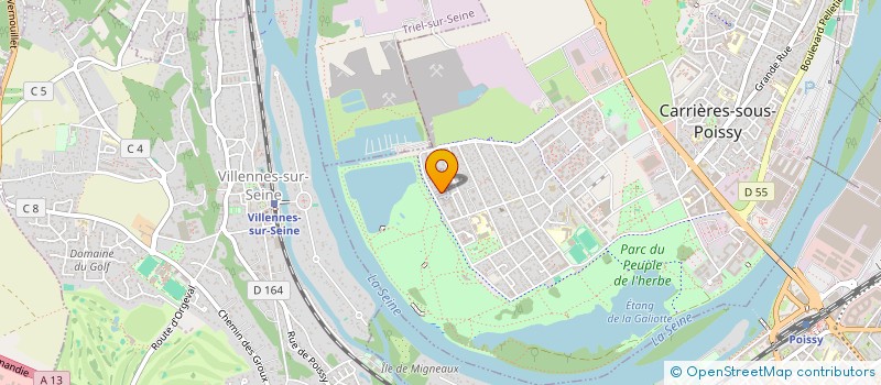 localisation de l'entreprise MONSIEUR MAXIME BITTNER  CARRIERES-SOUS-POISSY