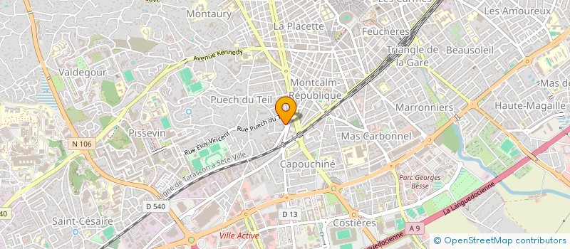 localisation de l'entreprise MONSIEUR MAXIME BLAIN  NIMES