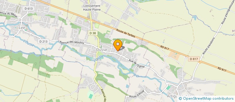 localisation de l'entreprise MONSIEUR MAXIME BLANC  OUSSE