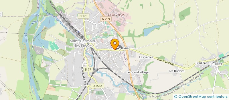 localisation de l'entreprise MONSIEUR MAXIME BLANDIN  SAINT-GERMAIN-DES-FOSSES