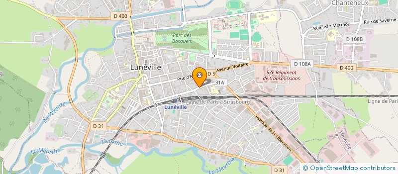 localisation de l'entreprise MONSIEUR MAXIME BLET  LUNEVILLE