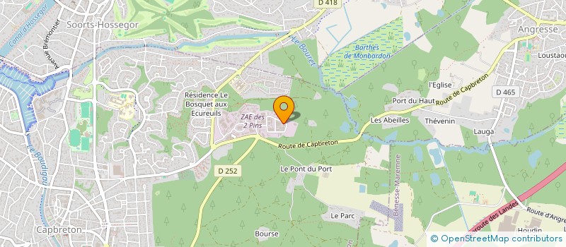 localisation de l'entreprise MONSIEUR MAXIME BOBET  CAPBRETON