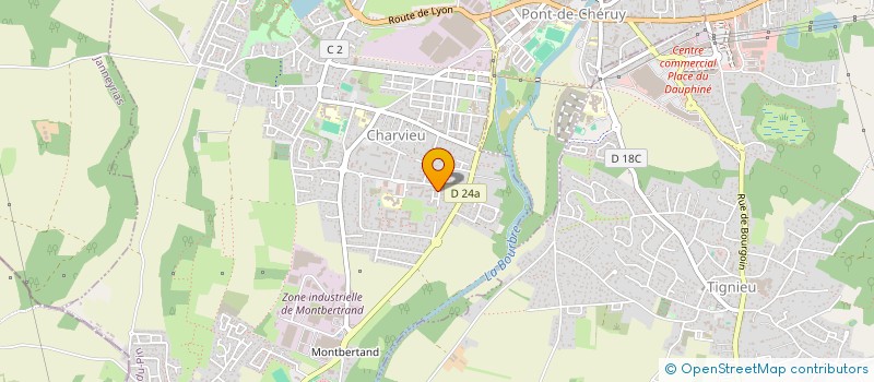 localisation de l'entreprise MONSIEUR MAXIME BOCOGNANO  CHARVIEU-CHAVAGNEUX