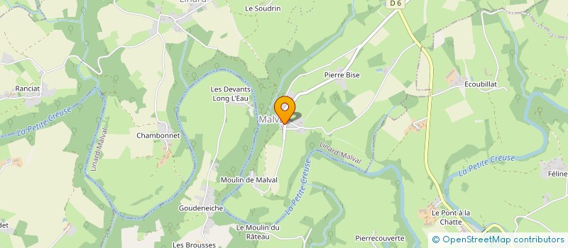 localisation de l'entreprise MONSIEUR MAXIME BOIRON  LINARD-MALVAL