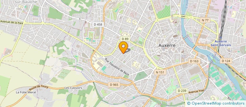 localisation de l'entreprise MONSIEUR MAXIME BOIZOT  AUXERRE