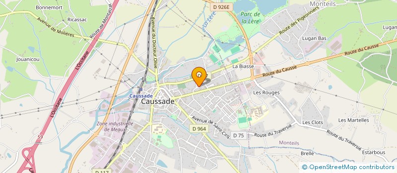 localisation de l'entreprise MONSIEUR MAXIME BOLOYAN  CAUSSADE