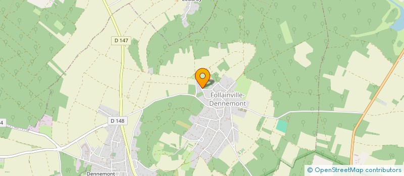 localisation de l'entreprise MONSIEUR MAXIME BONNET  FOLLAINVILLE-DENNEMONT