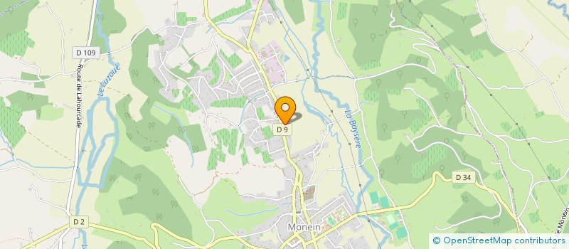 localisation de l'entreprise MONSIEUR MAXIME BORDENAVE  MONEIN