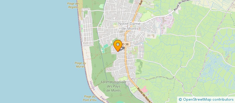 localisation de l'entreprise MONSIEUR MAXIME BOSREDON  NOTRE-DAME-DE-MONTS