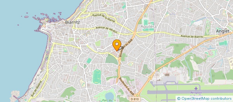 localisation de l'entreprise MONSIEUR MAXIME BOTTO  BIARRITZ