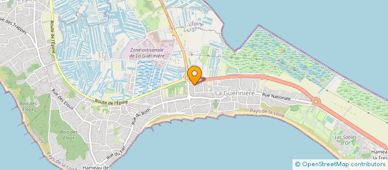 localisation de l'entreprise MONSIEUR MAXIME BOUCARD  LA GUERINIERE