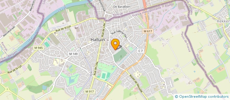 localisation de l'entreprise MONSIEUR MAXIME BOUCHEL à HALLUIN