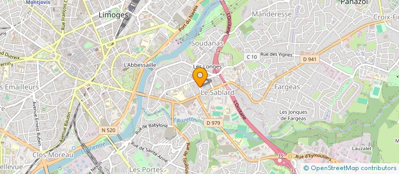 localisation de l'entreprise MONSIEUR MAXIME BOUDIER à LIMOGES