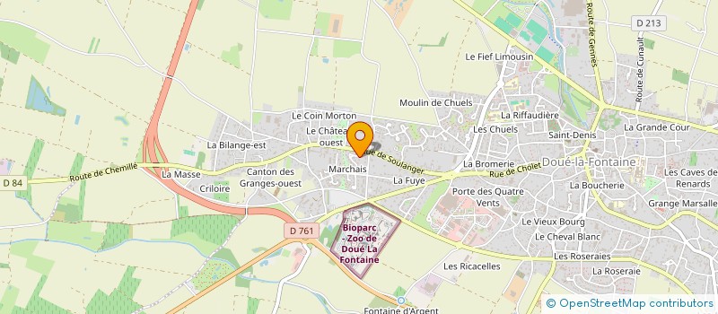 localisation de l'entreprise MONSIEUR MAXIME BOUGOIN  DOUE-EN-ANJOU