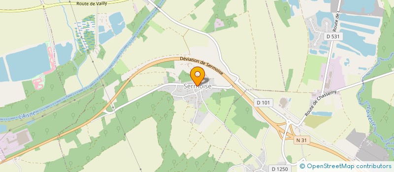 localisation de l'entreprise MONSIEUR MAXIME BOULISSET  SERMOISE