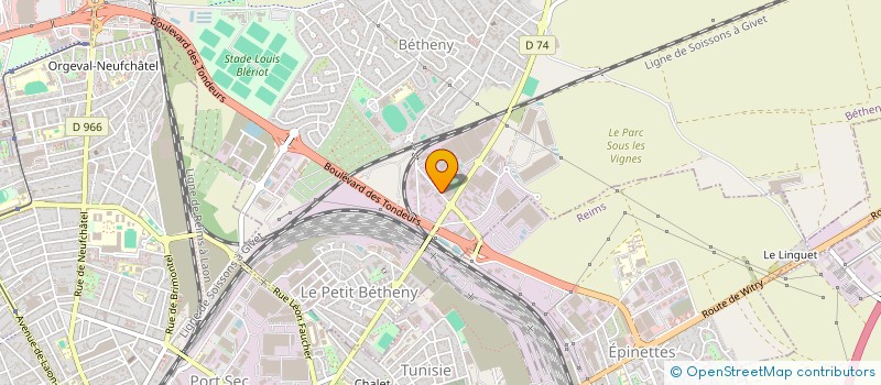 localisation de l'entreprise MONSIEUR MAXIME BOUREZ  BETHENY