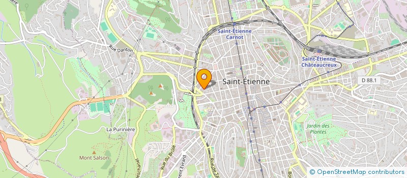 localisation de l'entreprise MONSIEUR MAXIME BOURGEAUX  SAINT-ETIENNE