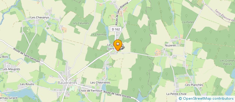 localisation de l'entreprise MONSIEUR MAXIME BOURLOUX à BAUDRIERES