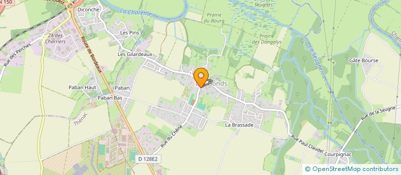 localisation de l'entreprise MONSIEUR MAXIME BOURQUIN  LES GONDS