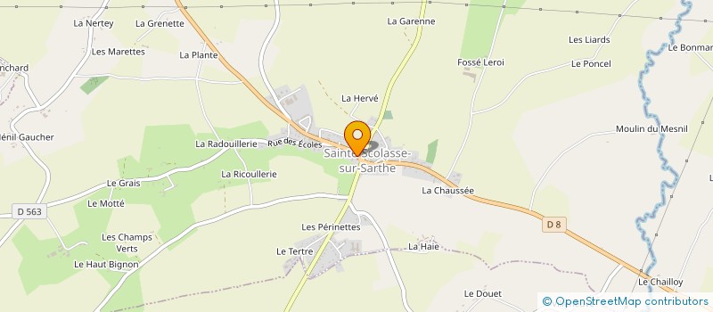 localisation de l'entreprise MONSIEUR MAXIME BRAULT à SAINTE-SCOLASSE-SUR-SARTHE