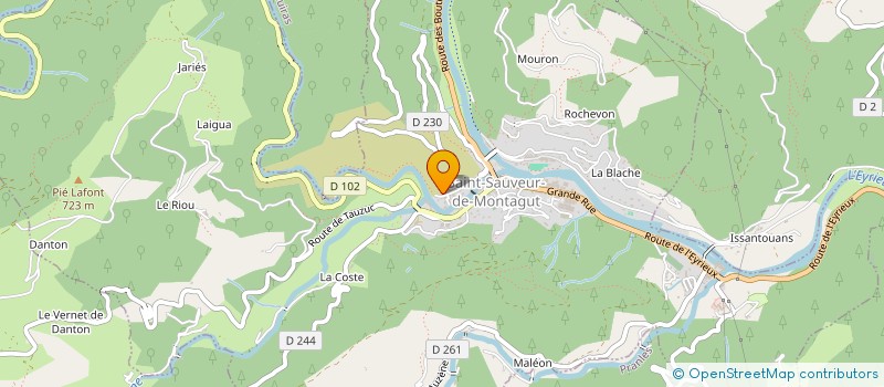 localisation de l'entreprise MONSIEUR MAXIME BRAURE à SAINT-SAUVEUR-DE-MONTAGUT