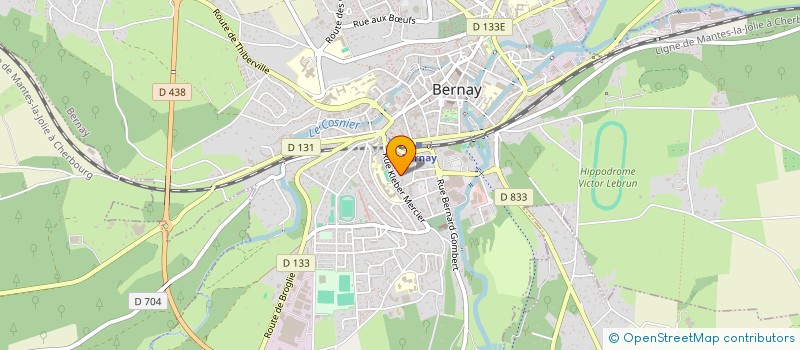 localisation de l'entreprise MONSIEUR MAXIME BREHIN  BERNAY