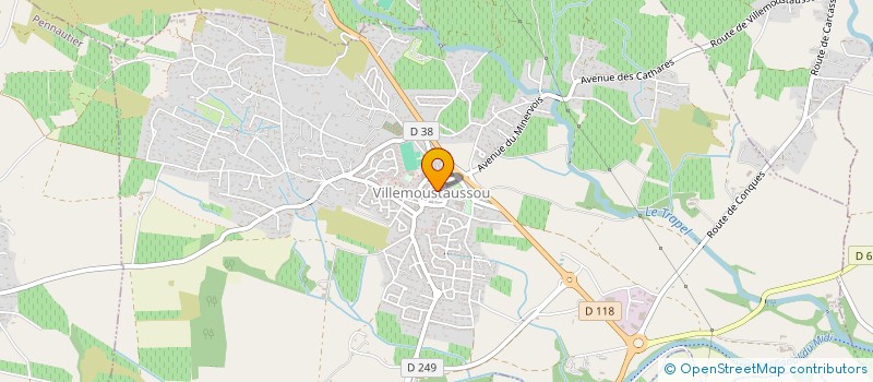 localisation de l'entreprise MONSIEUR MAXIME BREMAUD à VILLEMOUSTAUSSOU
