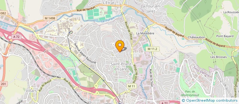 localisation de l'entreprise MONSIEUR MAXIME BRET  SAINT-PRIEST-EN-JAREZ