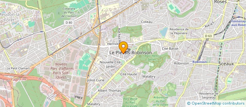 localisation de l'entreprise MONSIEUR MAXIME BRIAND à LE PLESSIS-ROBINSON