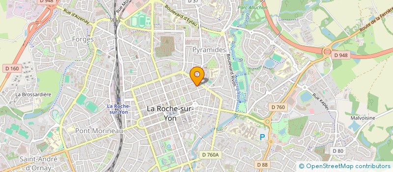 localisation de l'entreprise MONSIEUR MAXIME BRICAUD à LA ROCHE-SUR-YON