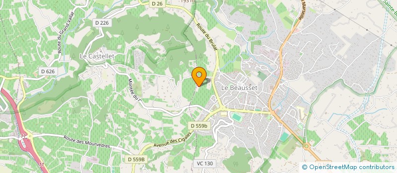 localisation de l'entreprise MONSIEUR MAXIME BRICHETEAU DE LA MORANDIERE à LE BEAUSSET