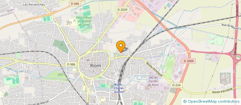 localisation de l'entreprise MONSIEUR MAXIME BRICHEUX  RIOM