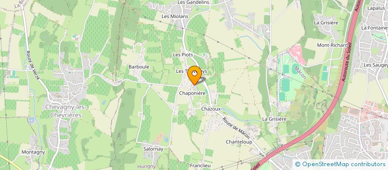 localisation de l'entreprise MONSIEUR MAXIME BRIENZA  HURIGNY